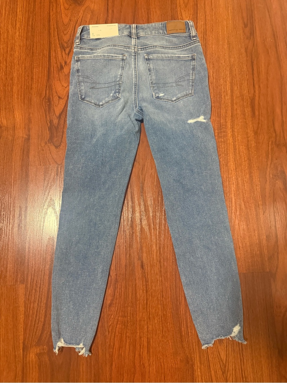 Light Blue Distressed Women's Skinny Jeans